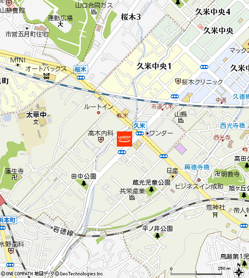 マックスバリュ徳山東店付近の地図
